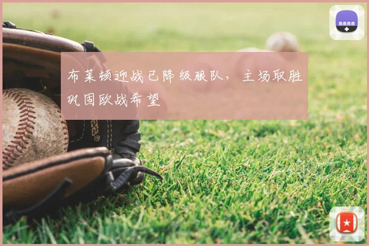 布莱顿迎战已降级狼队,主场取胜巩固欧战希望